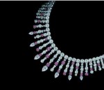 Most Expensive Jewelry Fancy Pink and White Diamond Necklace by Leviev